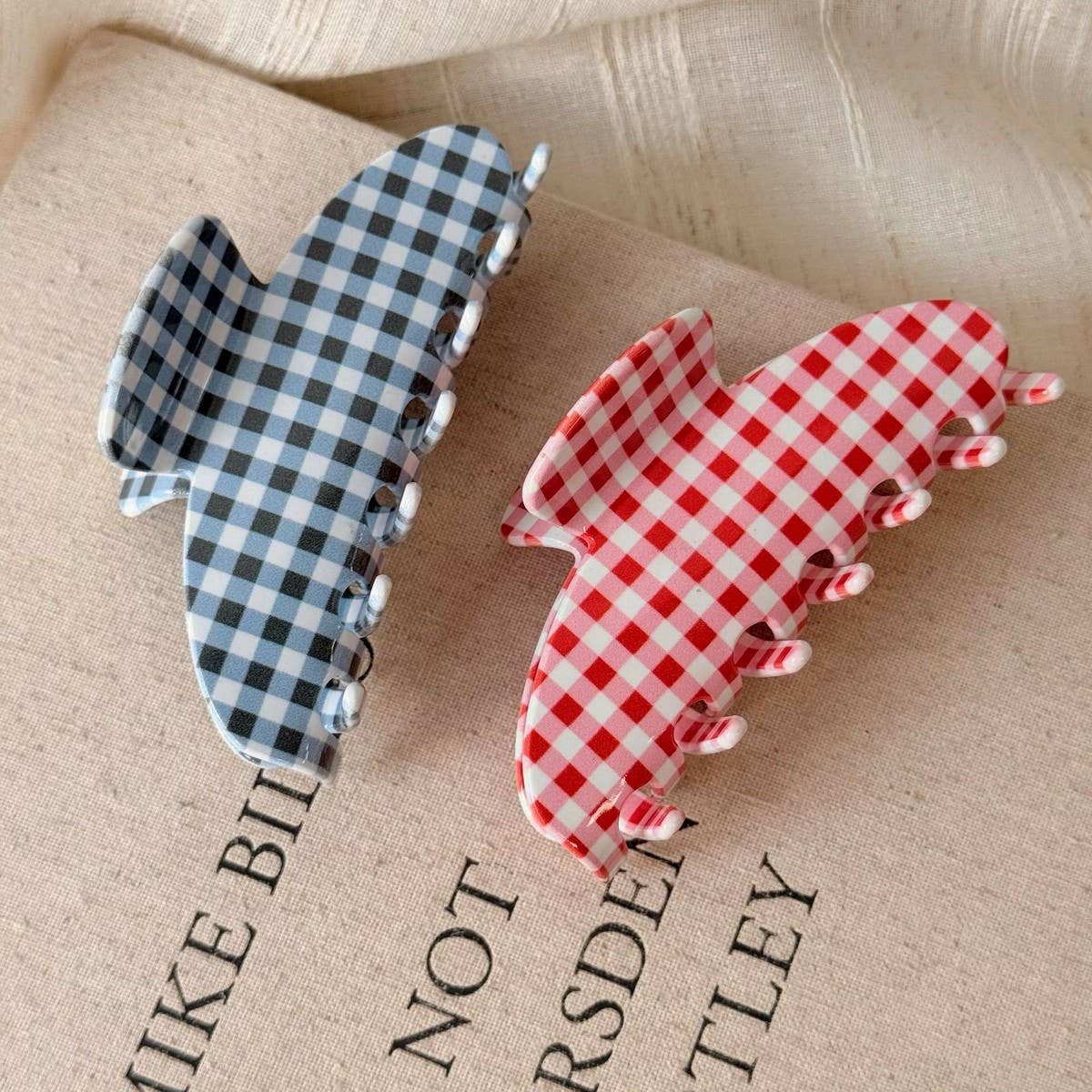 Gingham Hair Clip