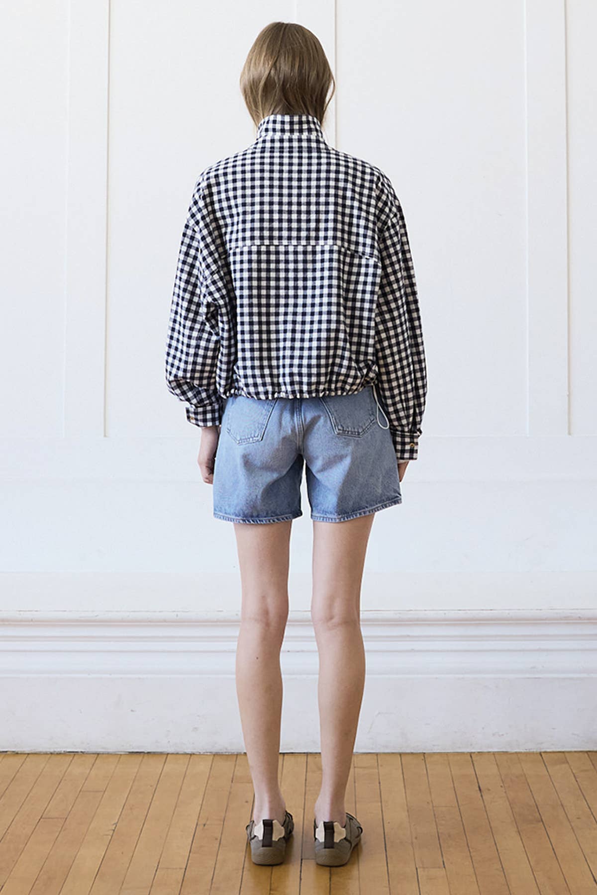 Gingham Zip Jacket