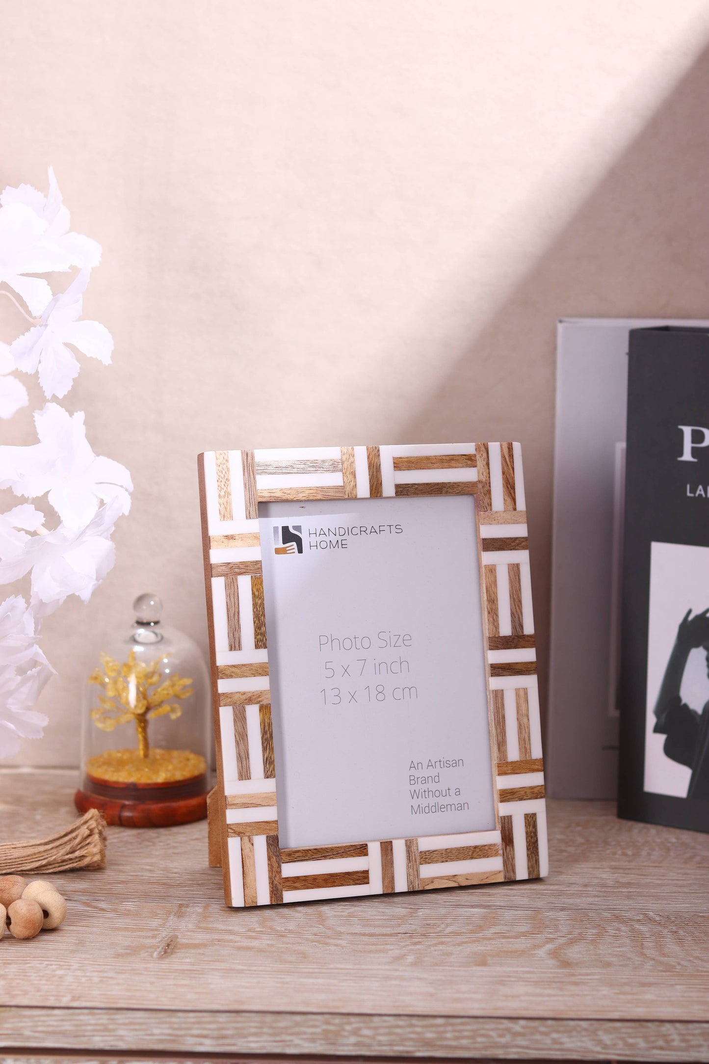 Picture Frames Marquet Grid Resin & Wood Inlay Collection