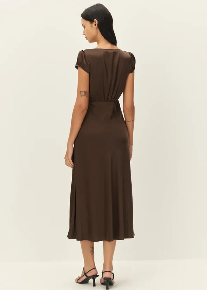 Manon Dress in Brown