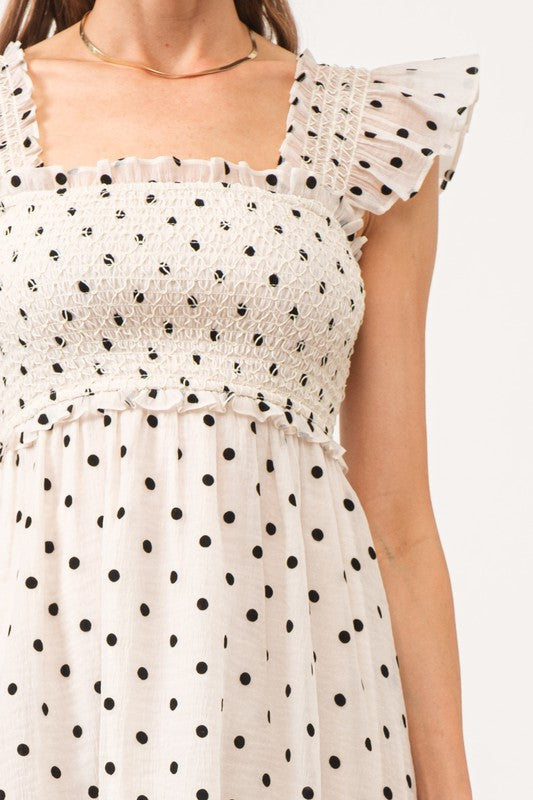 Jacquelyn Polka Dot Midi (Size L)