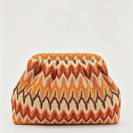 Striped Clutch