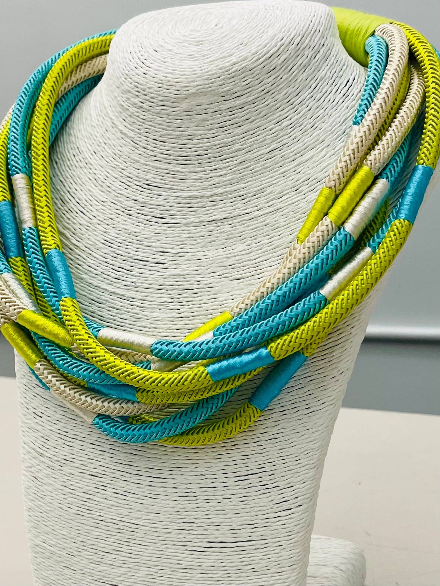 Slub strand (citrus/turq multi)