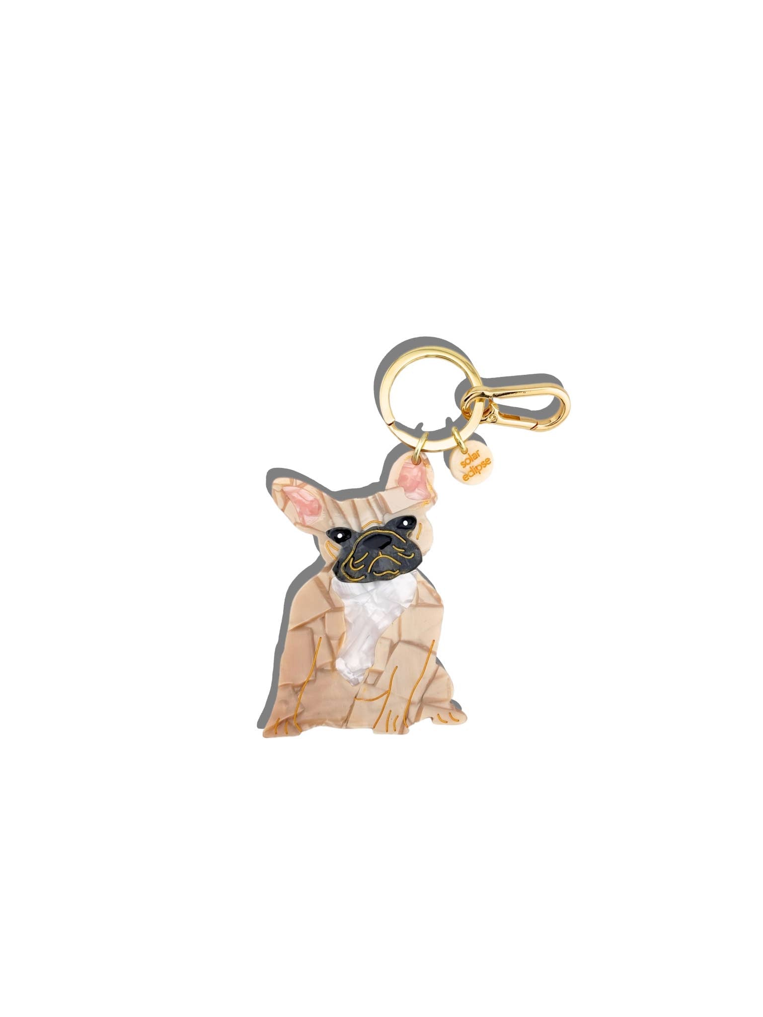 Hand-painted Frenchie Dog Breed Bag Charm + Keychain – Refinery