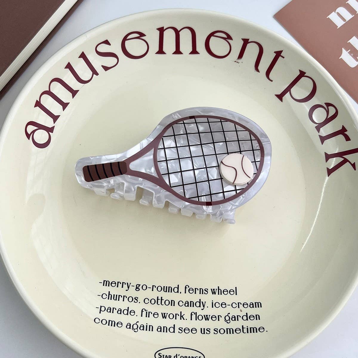 Tennis Racket Hair Claw