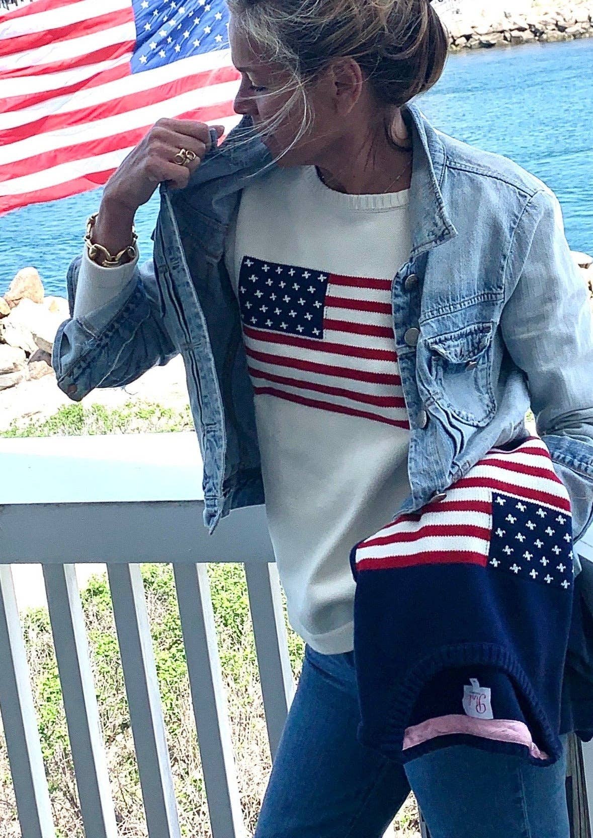 Ralph Flag Sweater-M