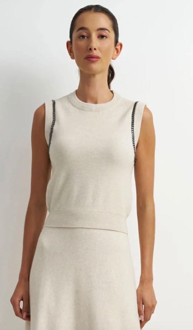 Arlo Chain Detail Sweater Tank