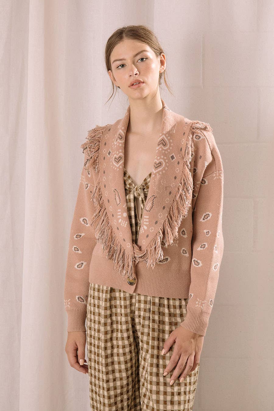 Paisley Knit Cardigan