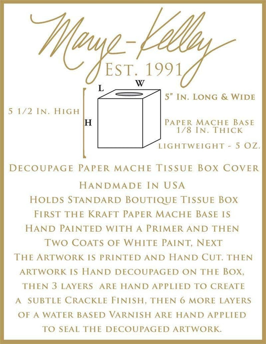 Sage Provincial Tissue Box Cover