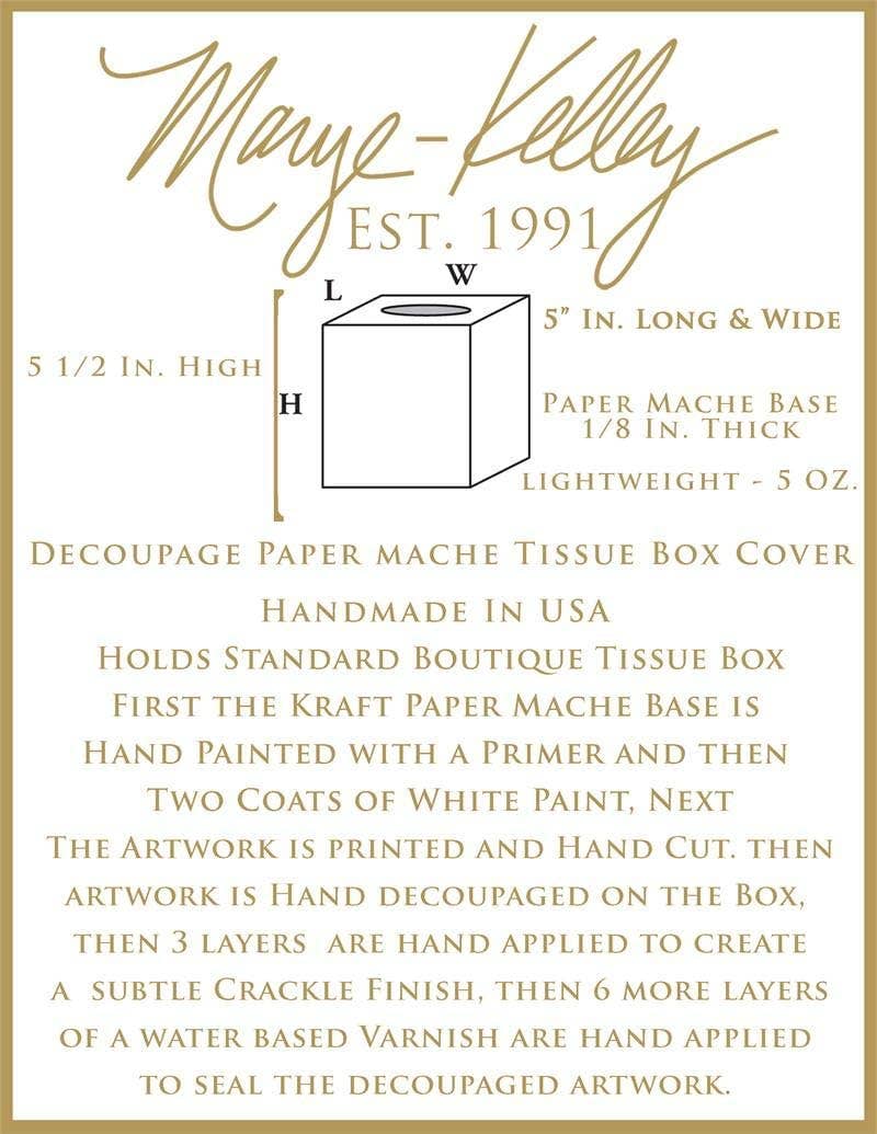 Brown Zebra Tissue Box Cover