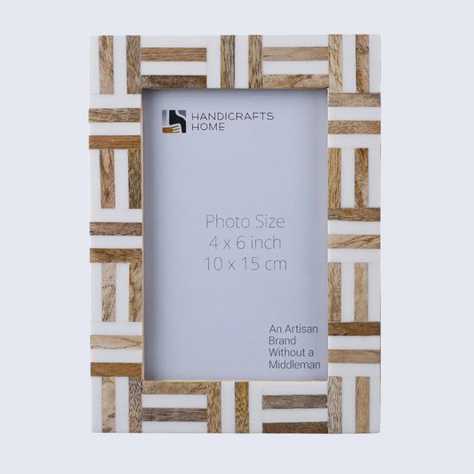 Picture Frames Marquet Grid Resin & Wood Inlay Collection