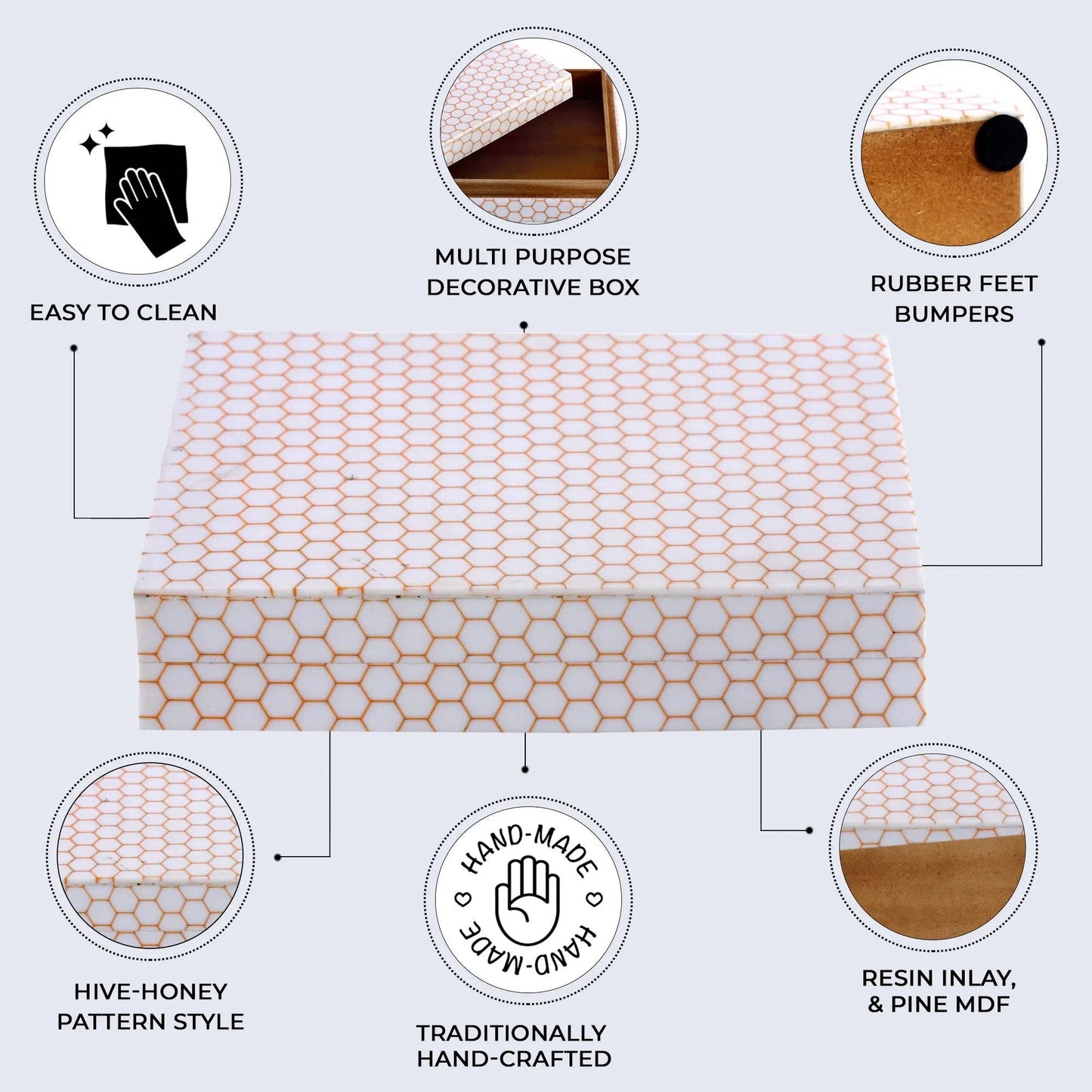 Hive Honey Resin Storage Box