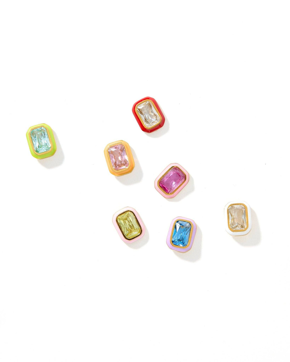Screwback Stud Earrings - Whitney Aqua Dream