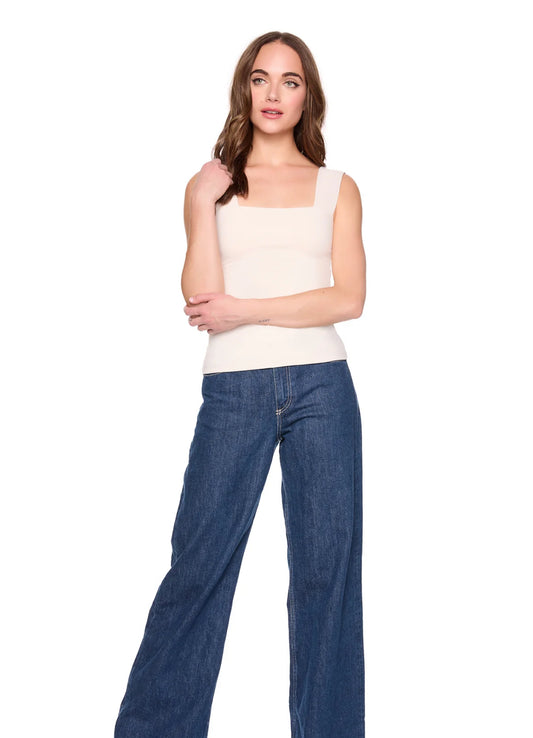 Susana Monaco Wide Strap Tank in Sugar