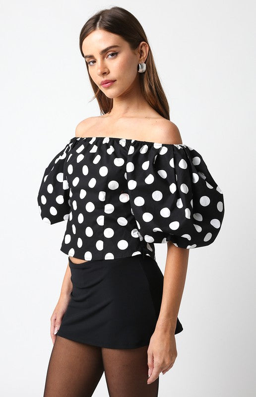 Monique Polka Dot Top