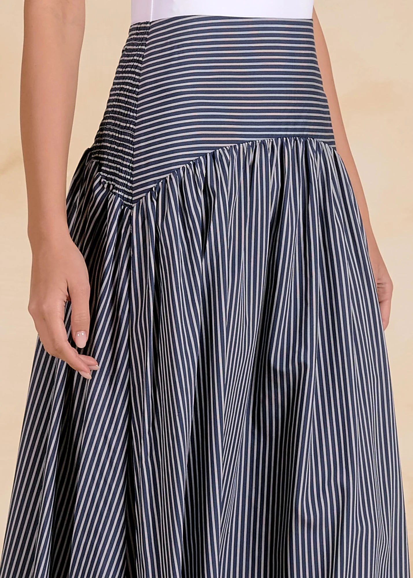 Stripe Maxi Skirt