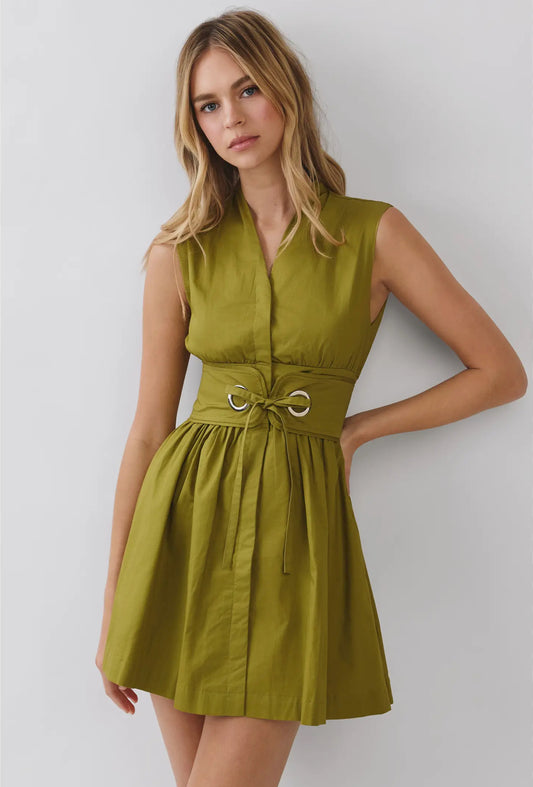 Sleeveless Fit & Flare Mini Dress