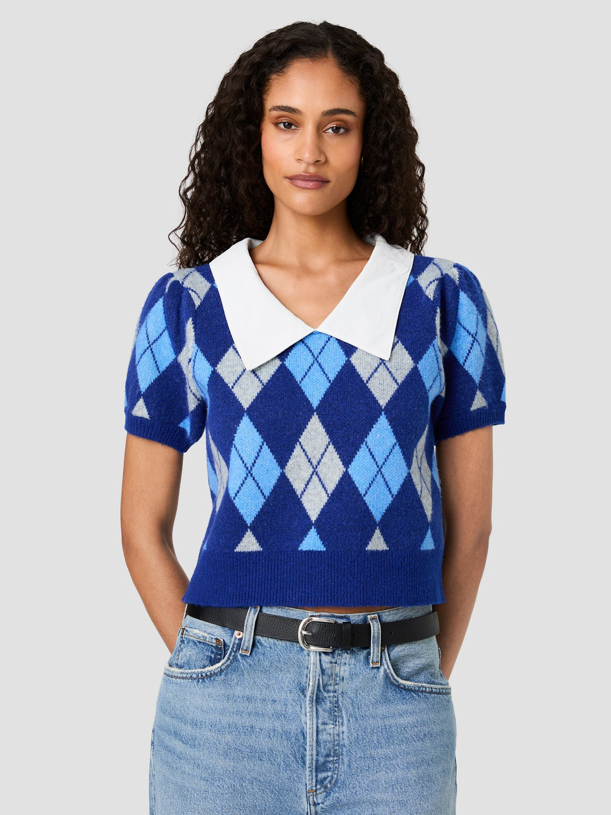 Koda Collared Arglye Sweater