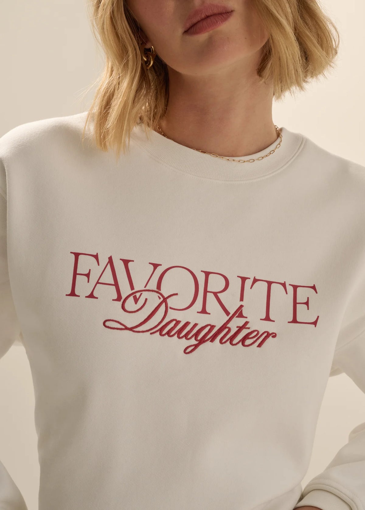 Embroidered Ritzy Classic Sweatshirt