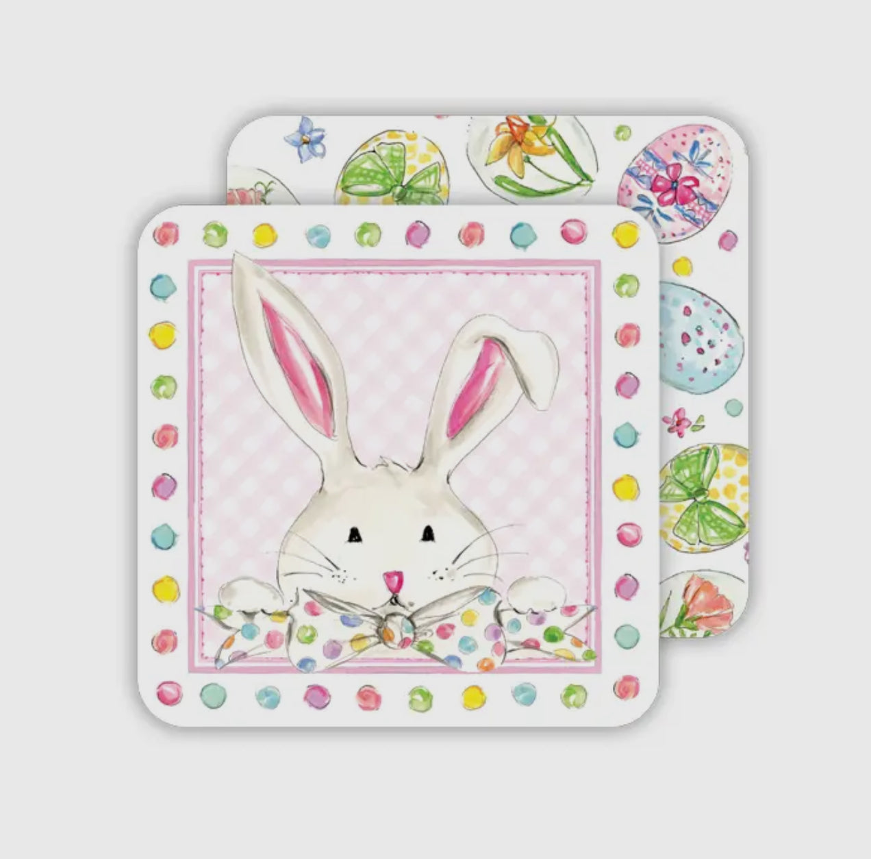 Bunny with Bow Tie Coasters