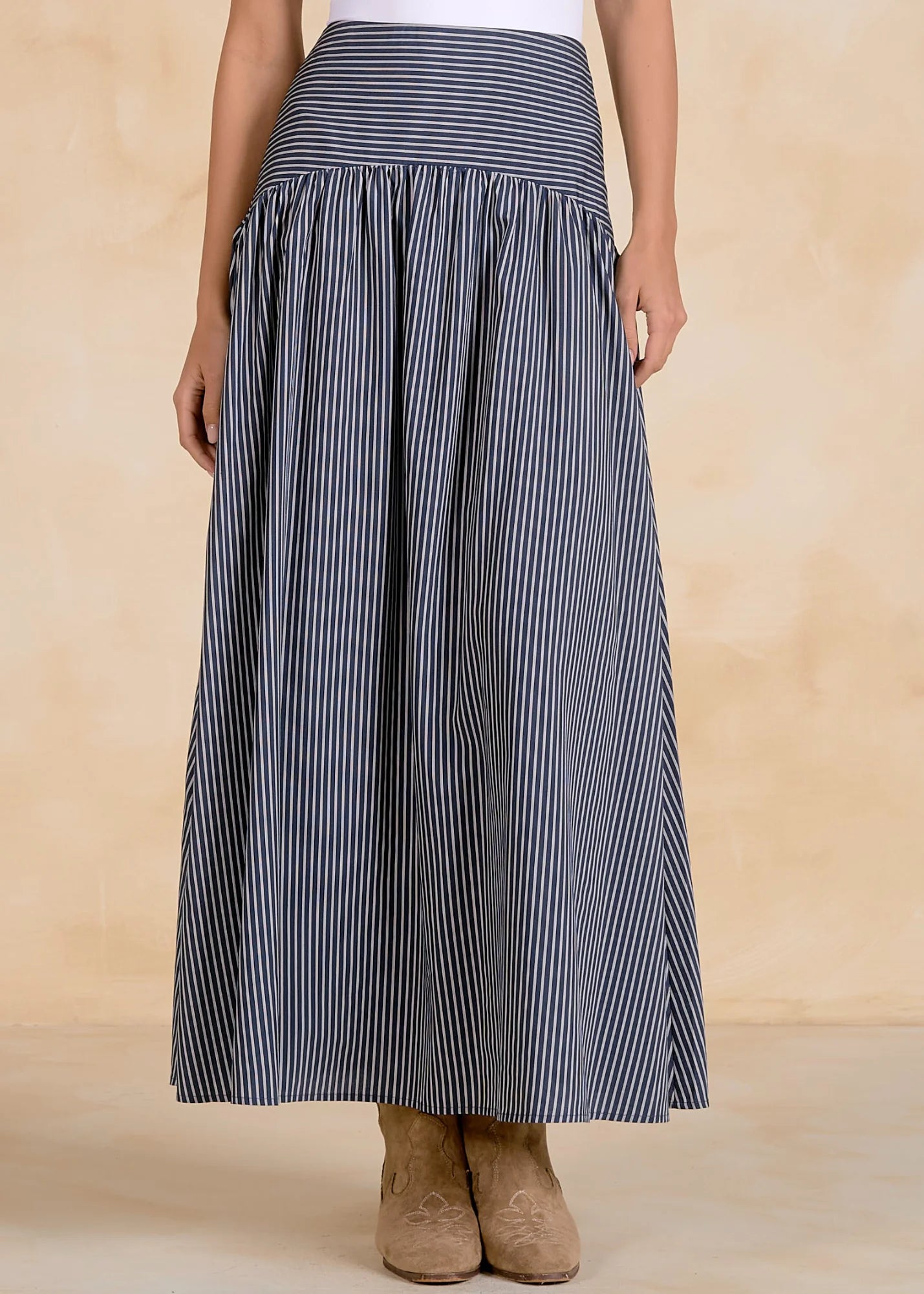 Stripe Maxi Skirt