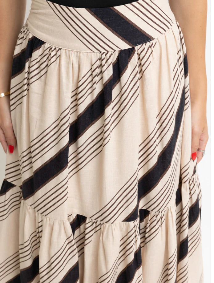 Stripe Maxi Skirt