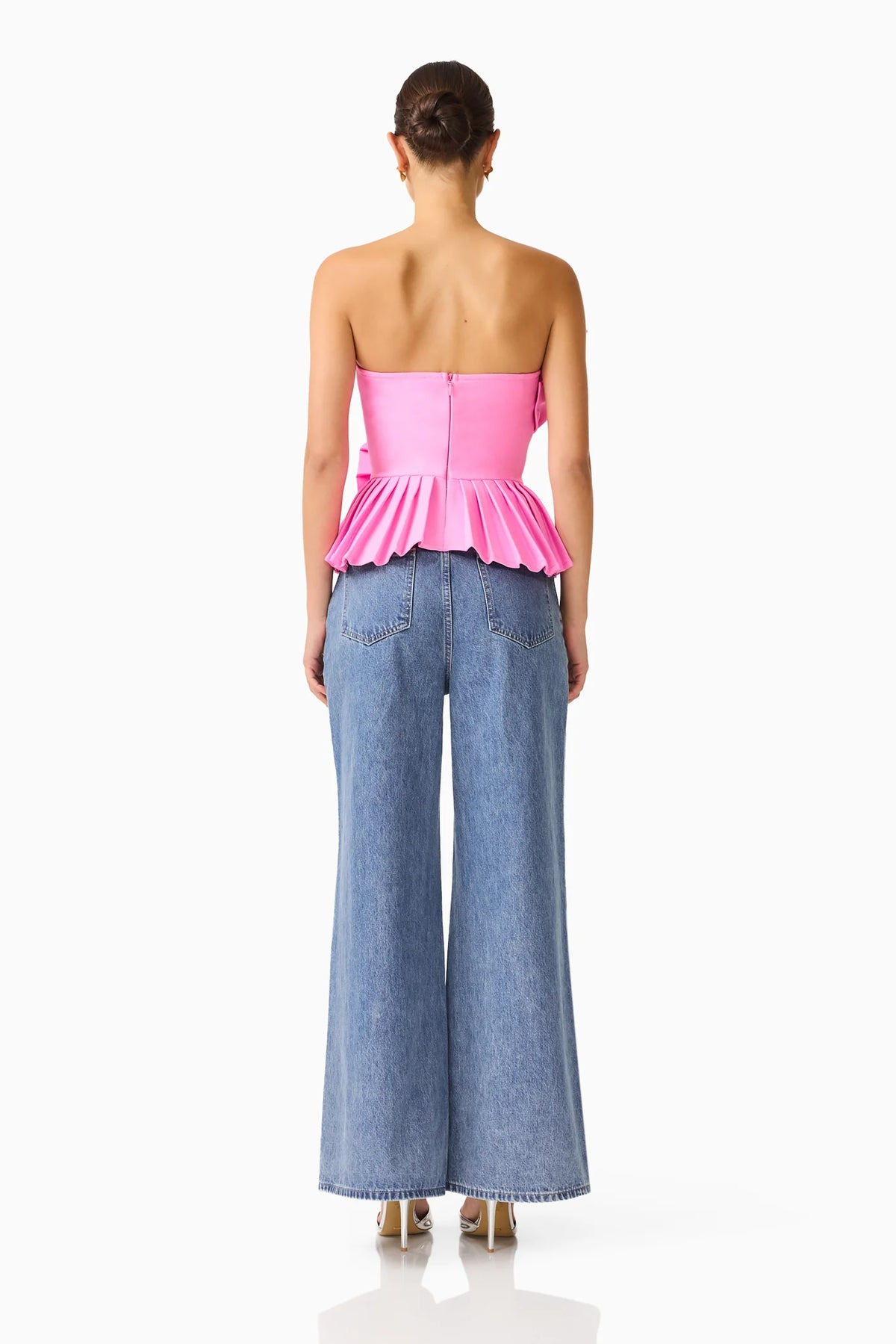 Elliatt Orelia Pleated Top in Candy Pink