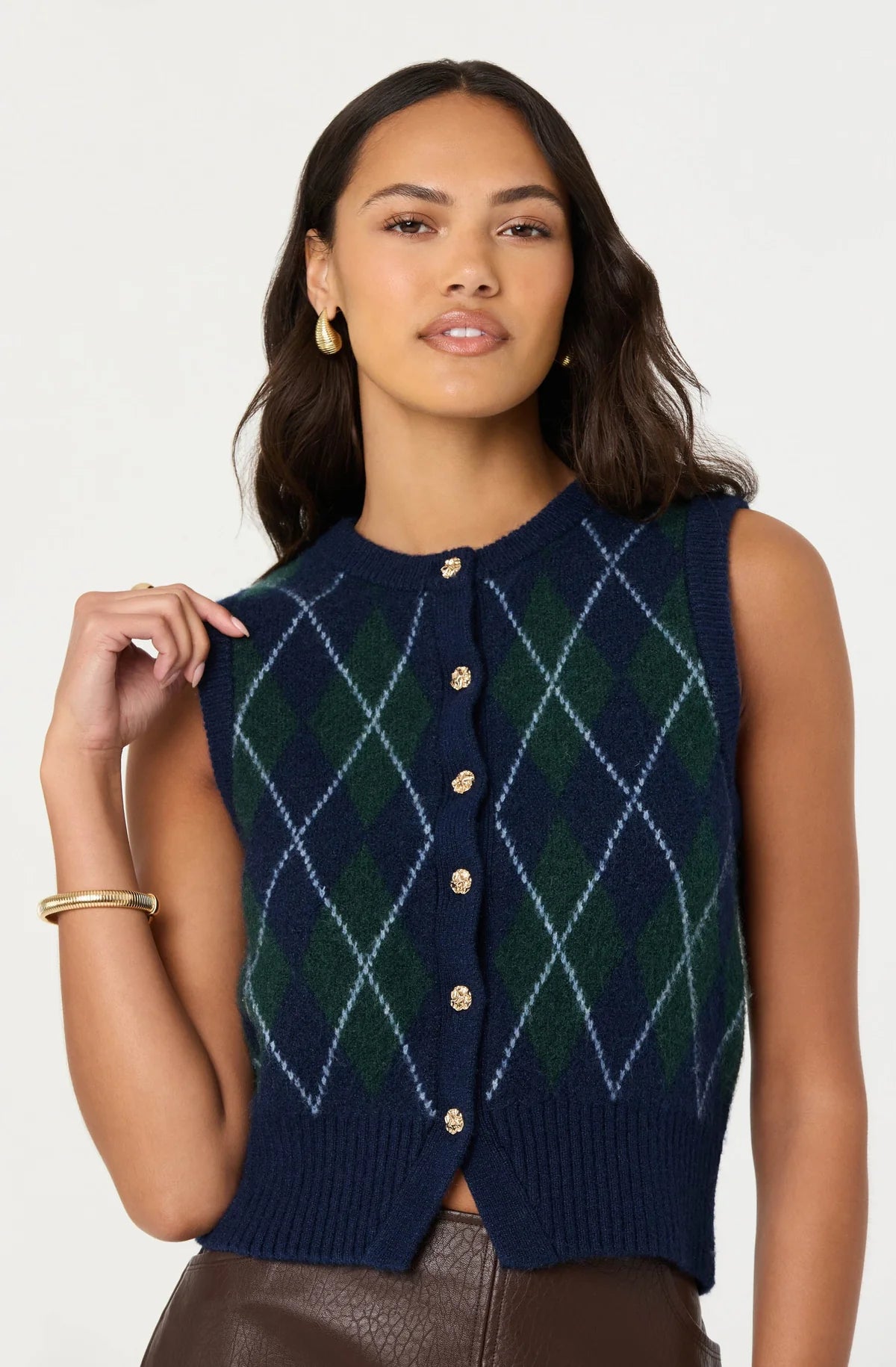 Abbie Argyle Vest
