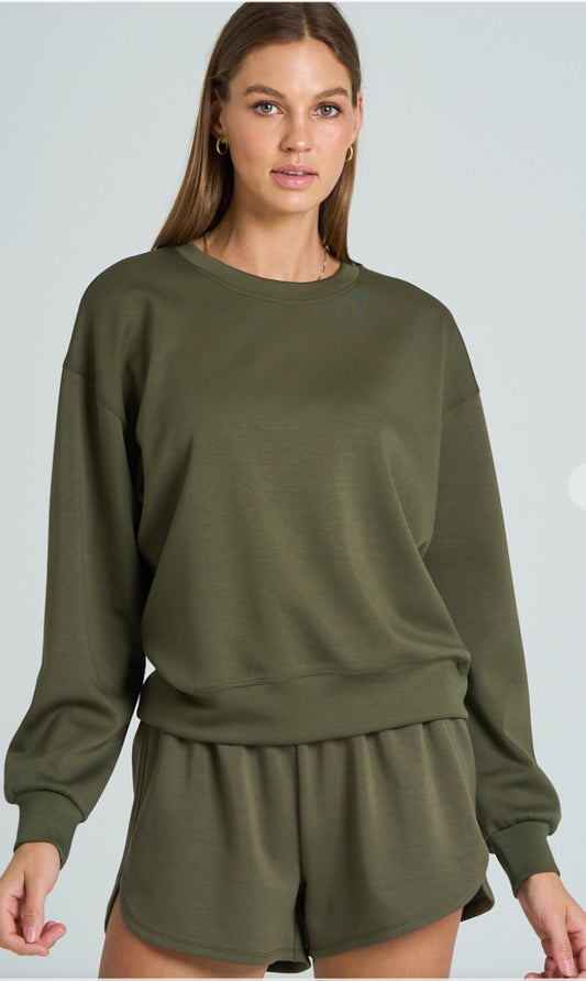 Olive Scuba Sweatshirt