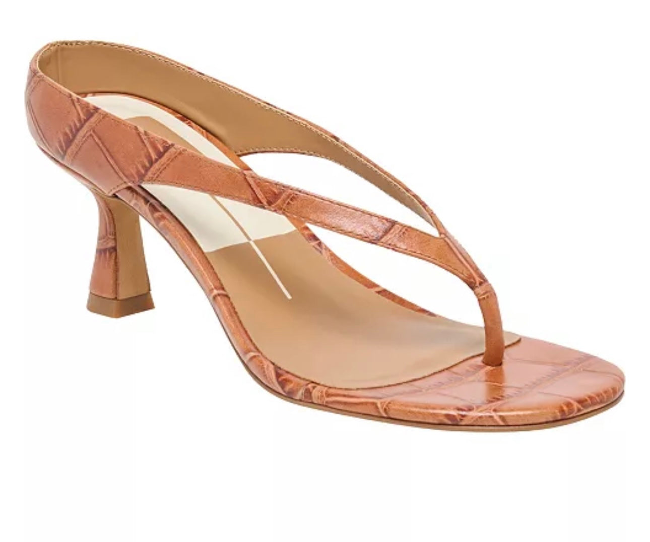 Dolce vita heels flip flop heels camel croc sandals 