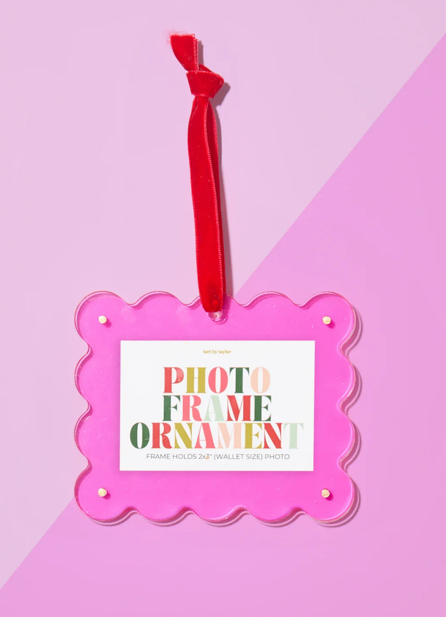 Hot Pink Frame Acrylic Ornament