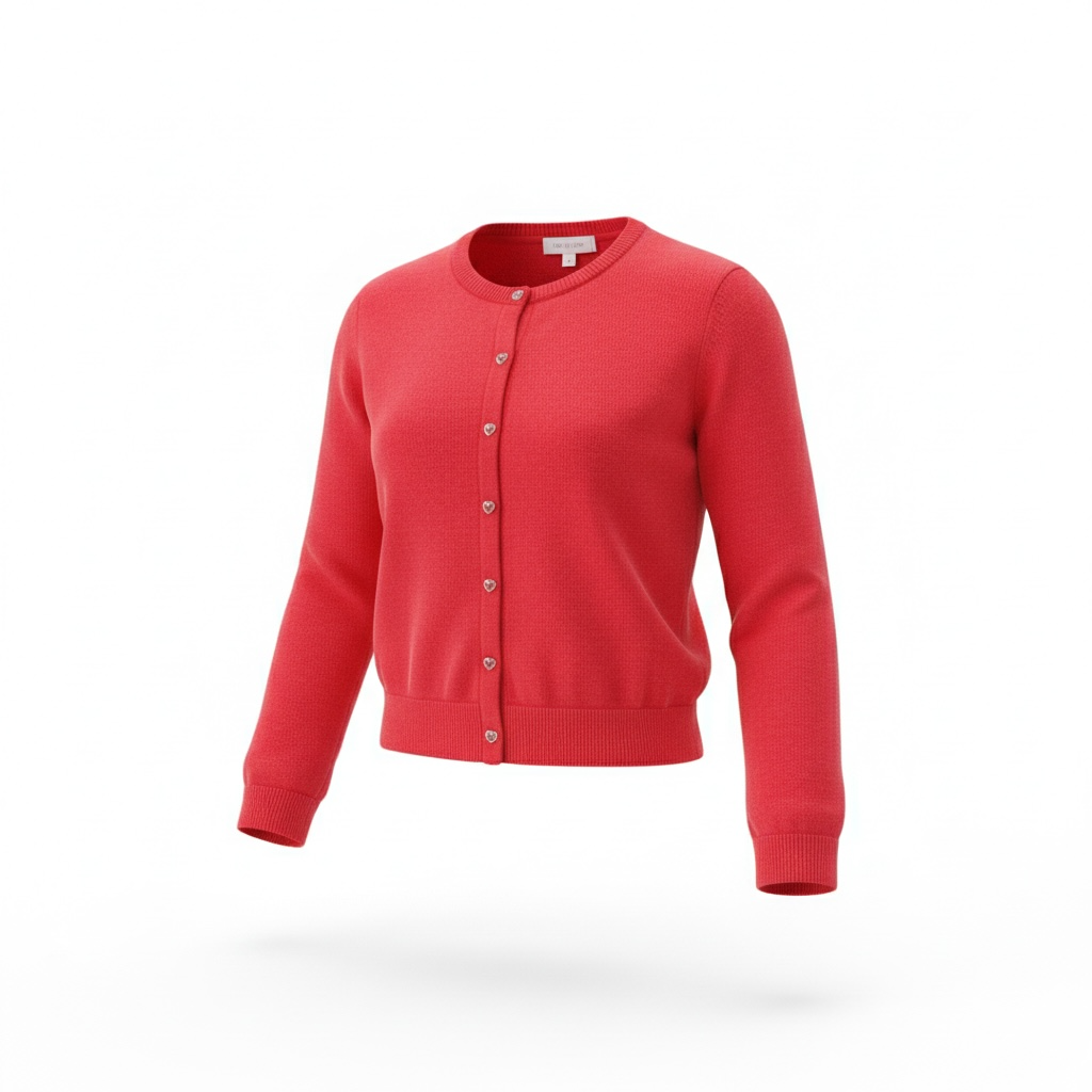 Celeste Button Heart Cardigan