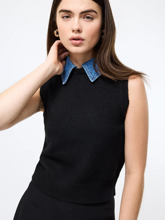 Ellie Knit Collared Vest