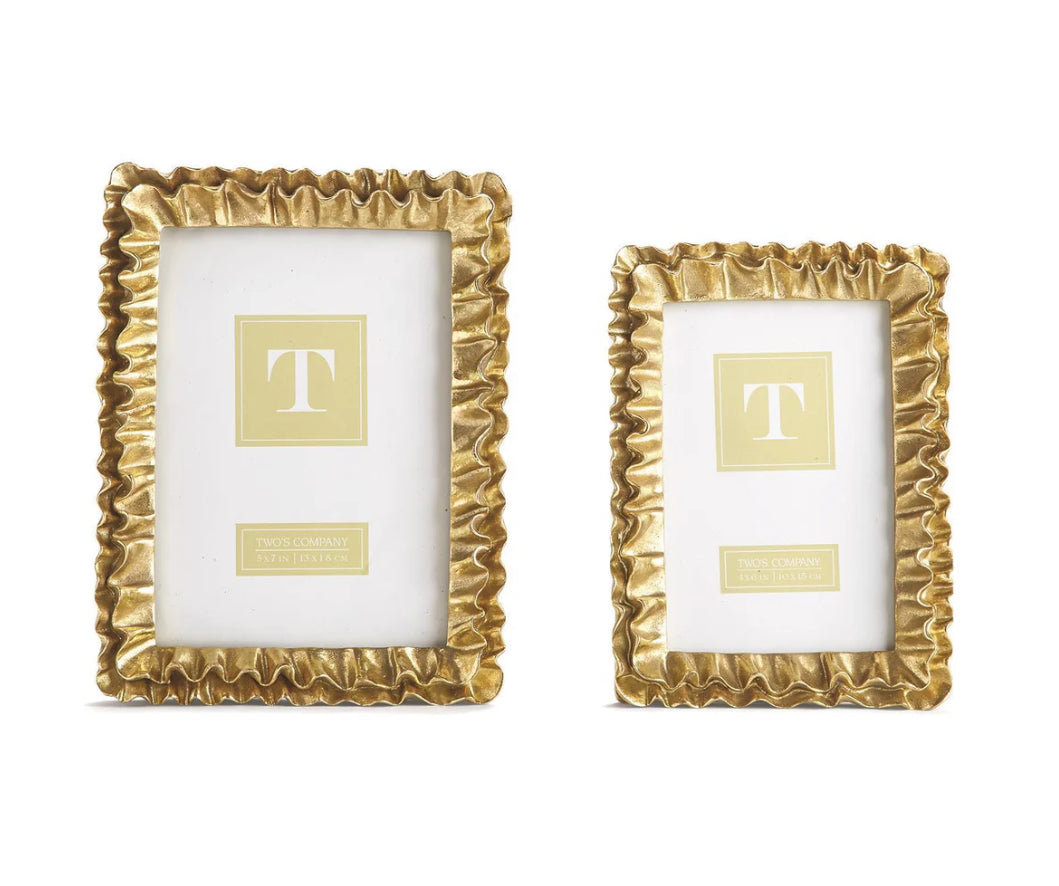 Gold Ruffle Frame