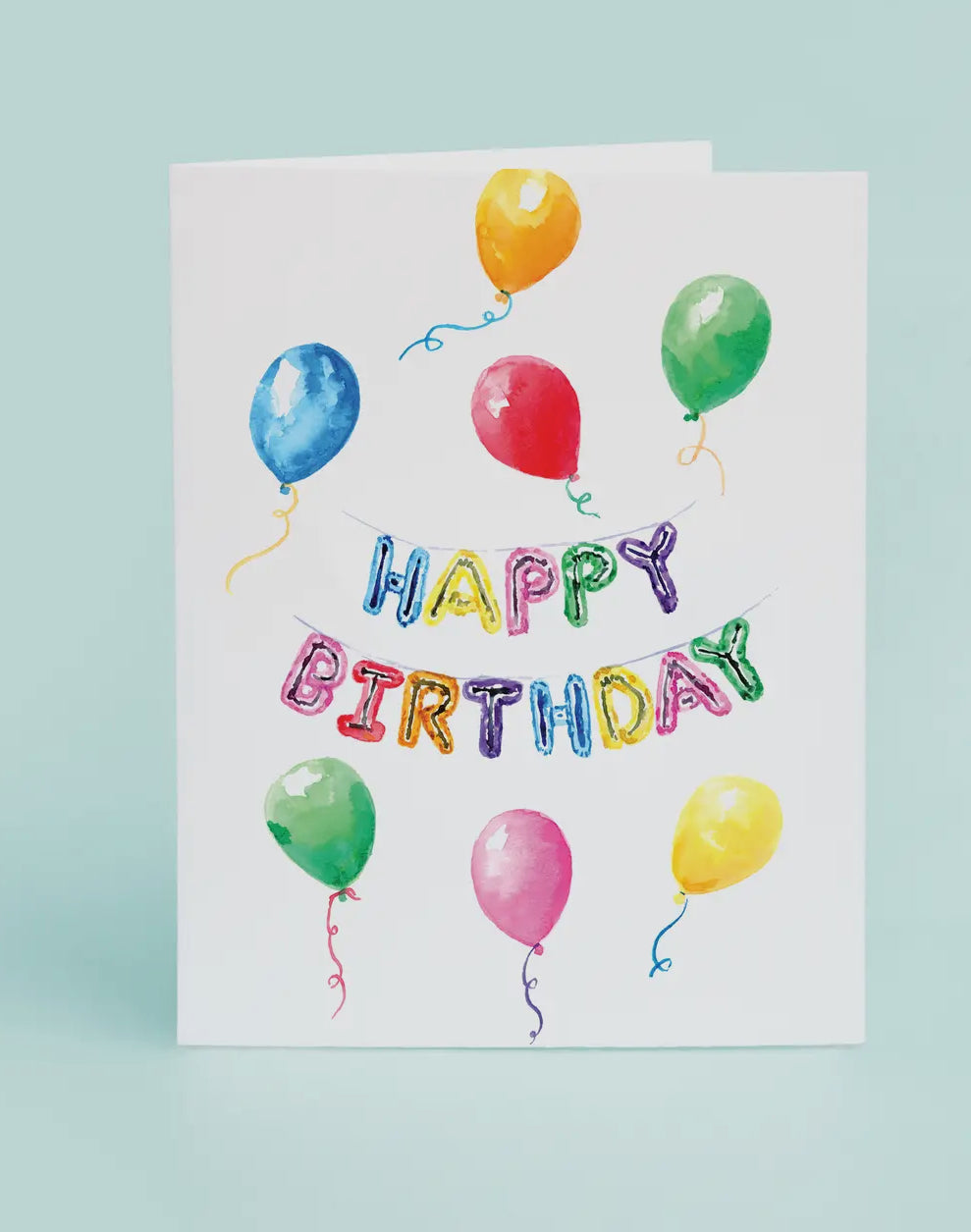 Happy Birthday Balloon Banner