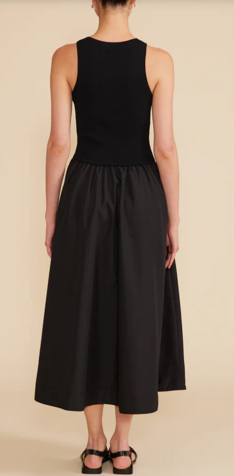 Marlena Black Midi Dress
