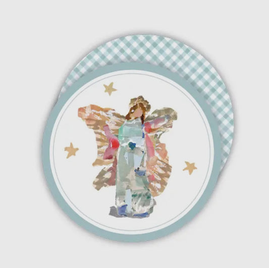 Blue Angel Gingham Coasters