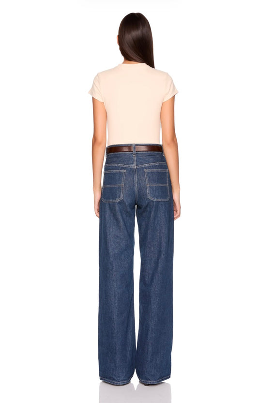 Susana Monaco Crew Short Sleeve in Belgian Creme