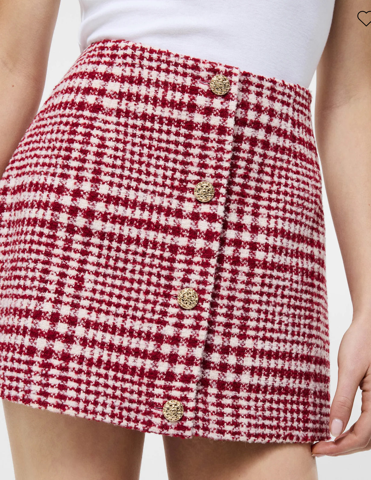 Scarlet Houndstooth Mini