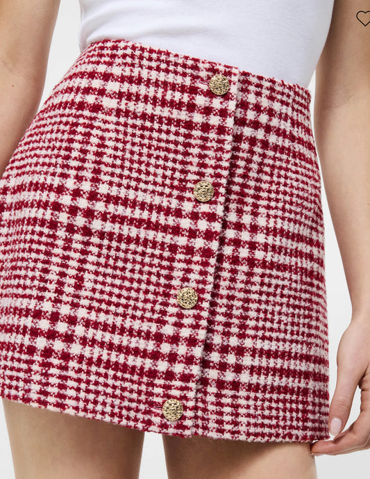 Scarlet Houndstooth Mini