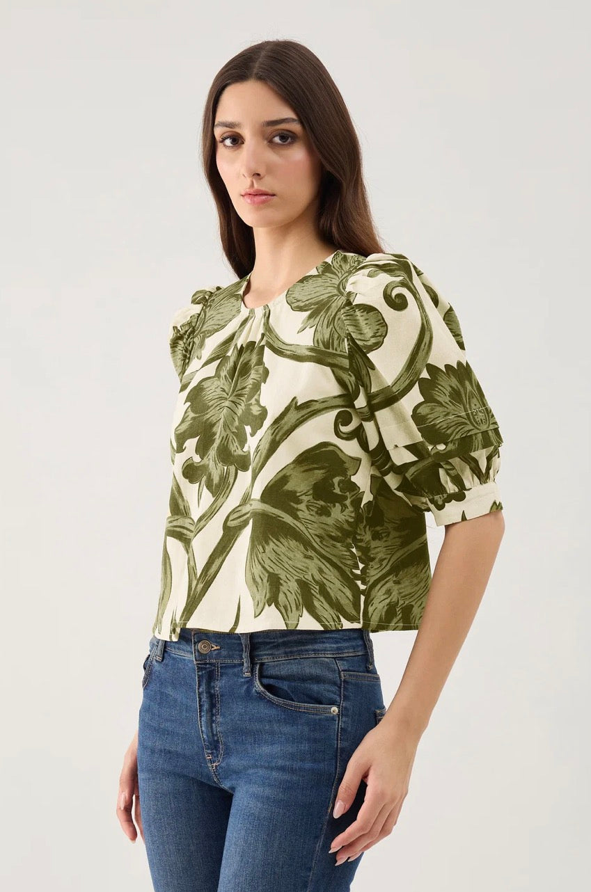 Lily Top in Rosemore Olive