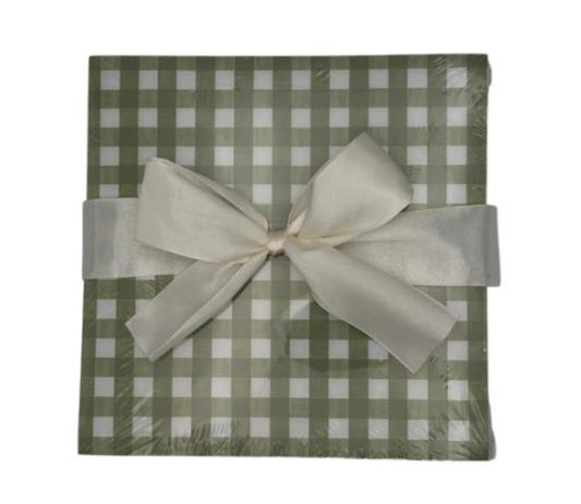 Green Plaid Notepad