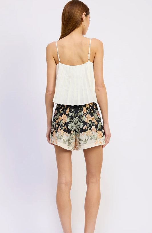 Iris Floral Print Shorts