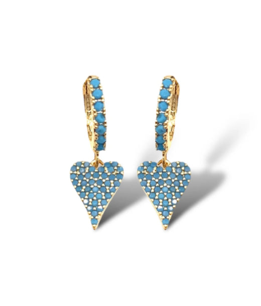 Tess Heart Drop Earrings