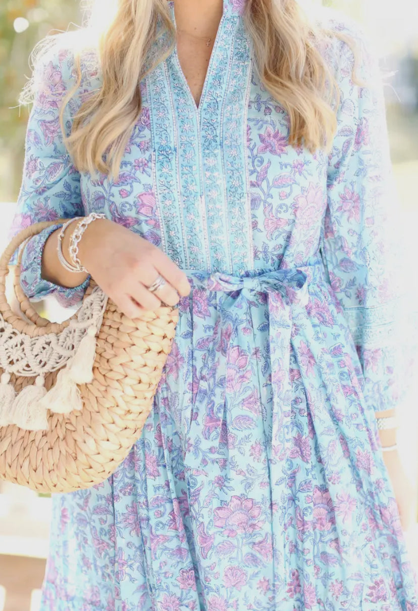 Blue Bohemian Dress