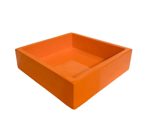 Laura Park Orange Bamboo Cocktail Napkin Holder