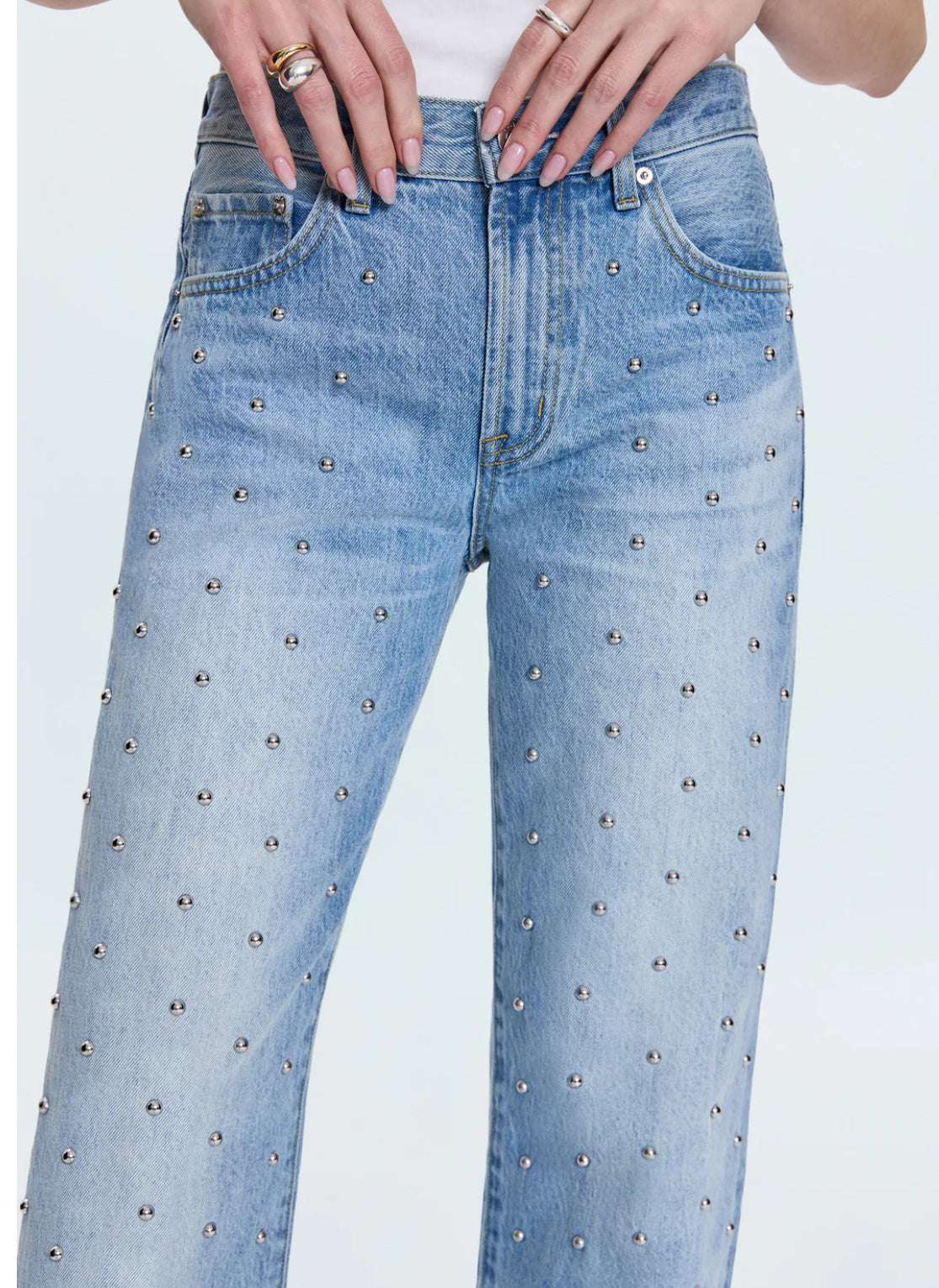 Lexi Mid Rise Bowed Jean