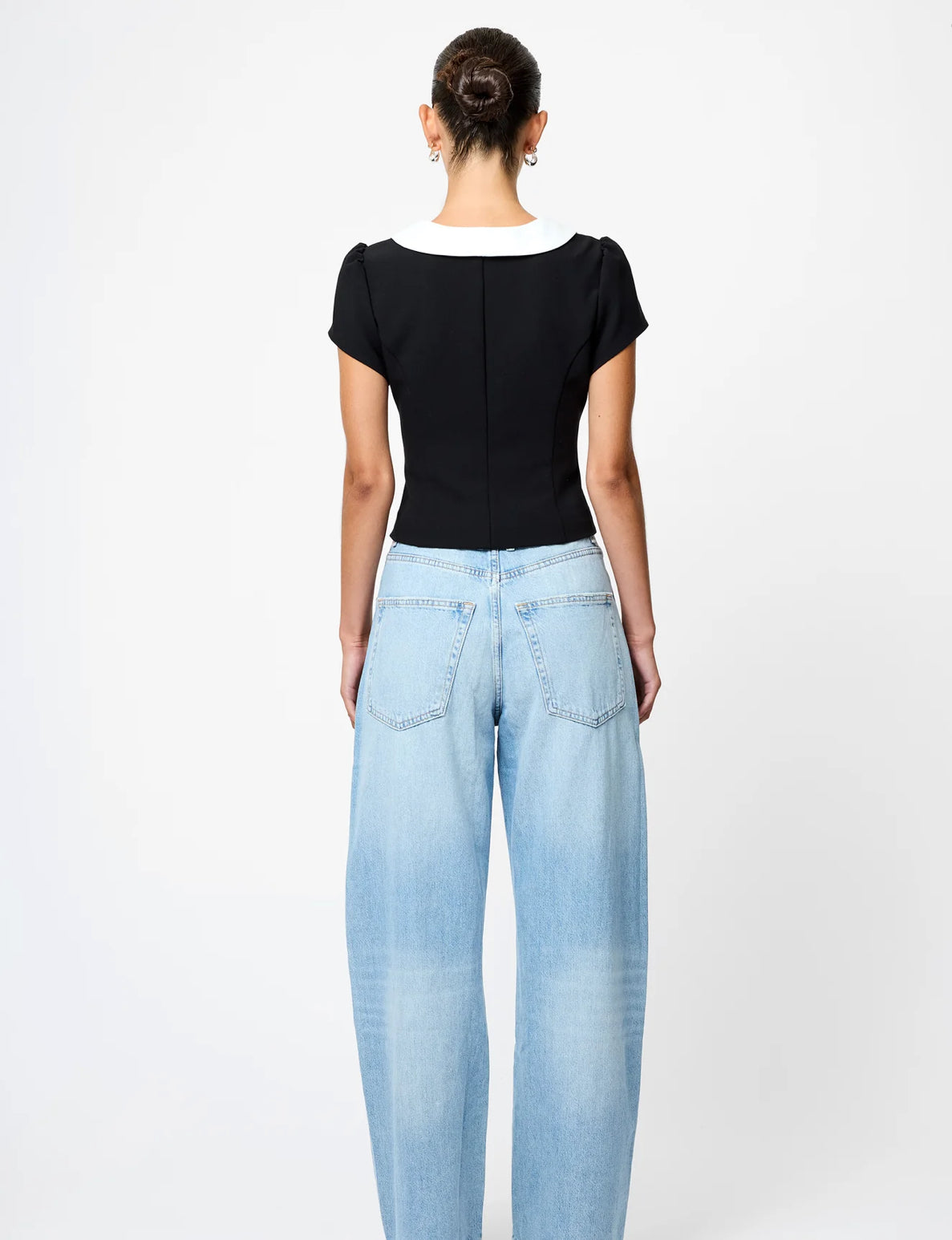 Azra Oversized Collar Top