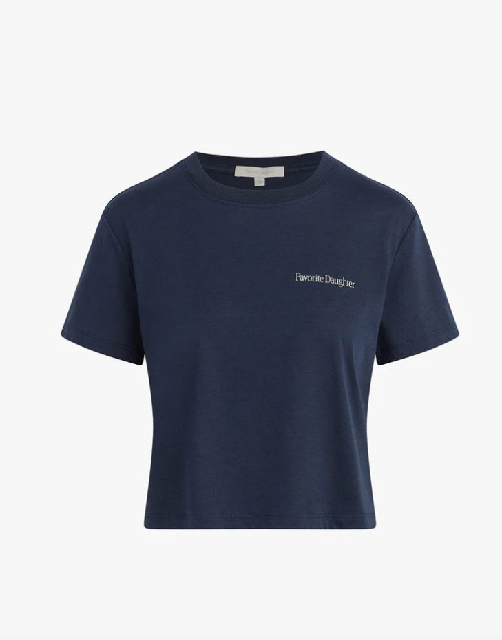 Favorite Daughter Cropped Logo Tee