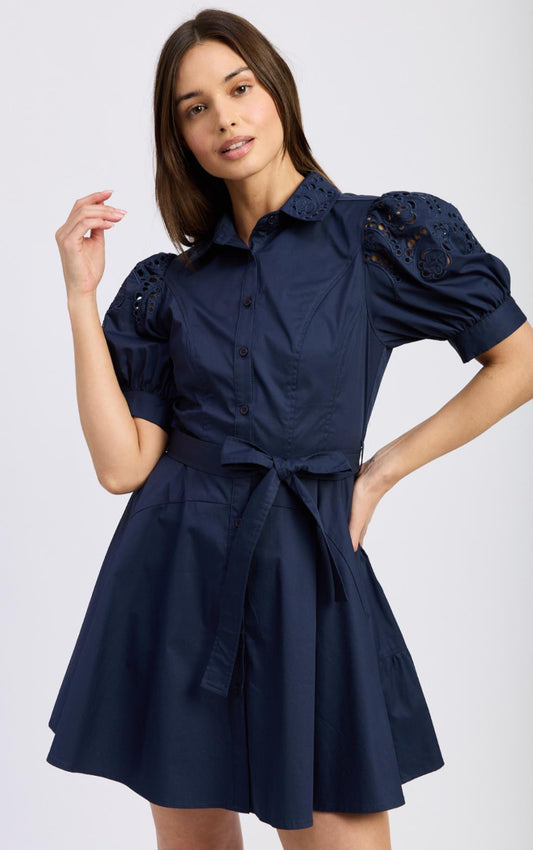 Nara Mini Dress in Navy